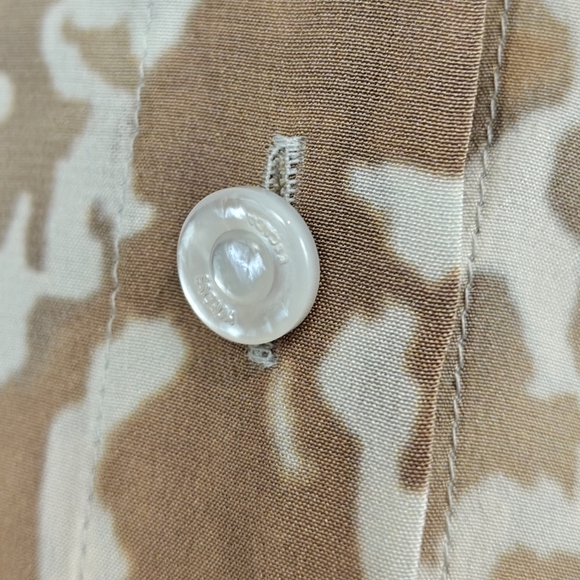 Escada Blouse Size Small Neiman Marcus 100% Silk Ruffle Career Work Art To Wear - Picture 7 of 13